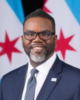 Official Portrait of Mayor Brandon Johnson, 57th Mayor of the City of Chicago